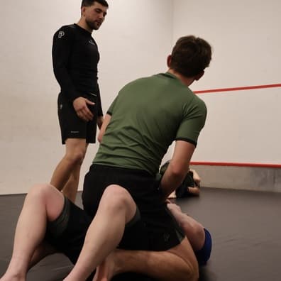 Students training Brazilian Jiu-Jitsu at McGuigan's School of BJJ in Longridge, Preston