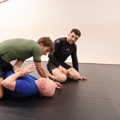 Students training Brazilian Jiu-Jitsu at McGuigan's School of BJJ in Longridge, Preston